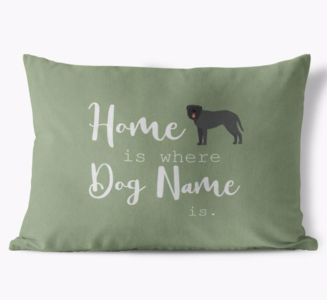 Home Is Where ... Is: Personalised {breedFullName} Soft Touch Cushion